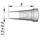 Наконечник JBC C115-221 клиновидный 1,3 х 0,3 мм (высокая теплопередача)