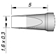 Наконечник JBC C115-222 клиновидный 1,6 х 0,3 мм (высокая теплопередача)
