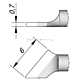 Наконечник JBC C120-009 лопатка наклонный 6,0 мм (правый)