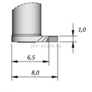 Наконечник JBC C420-281 для термозачистки 3,5 мм (левый)